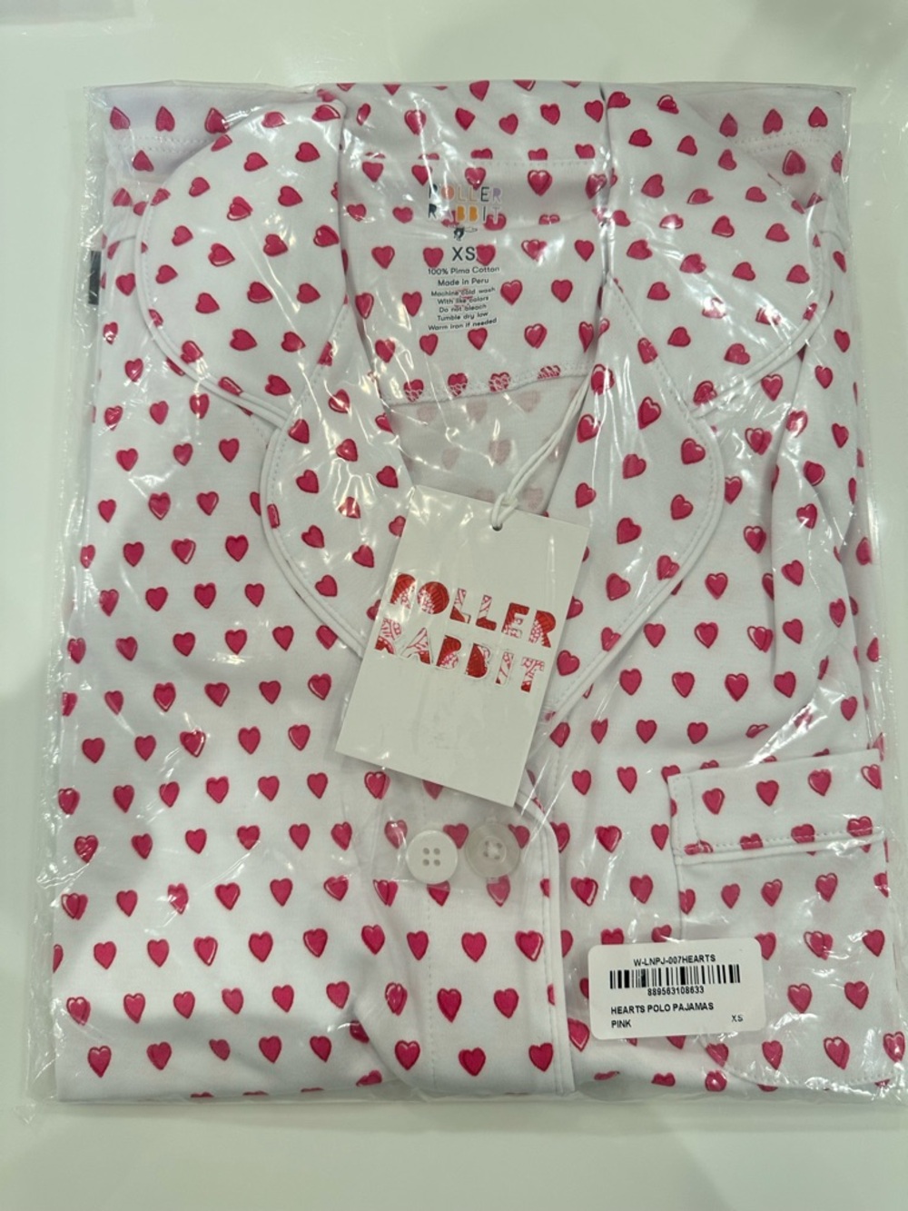 Roller Rabbit Hearts Polo Pajama Set
